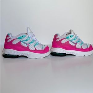 Pink/white NikeAirMax toddler shoes size 7c 7/10.